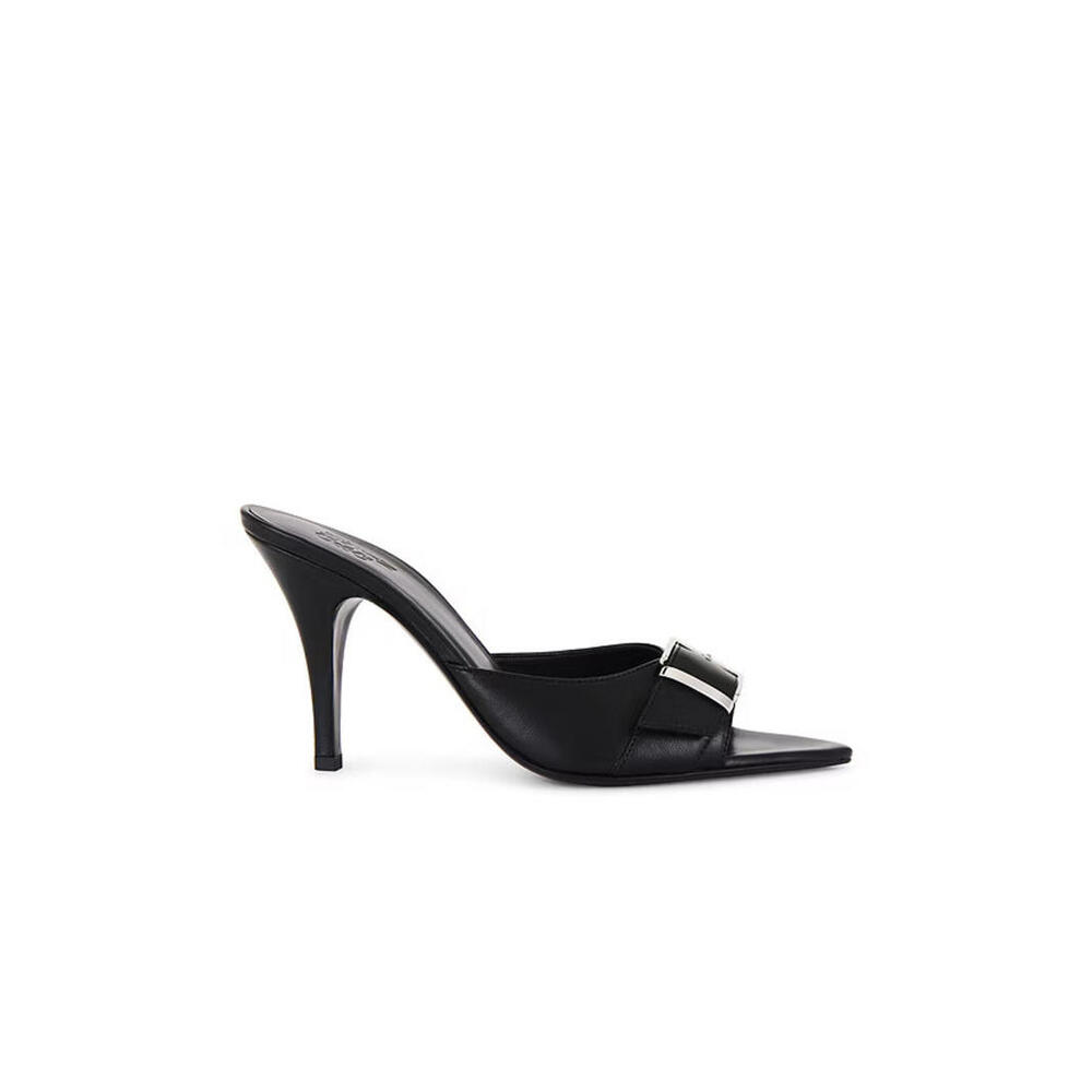 Gia Borghini Dorothy Heels black pointed toe sandal size 39 NIB $470 msrp - Picture 2 of 11